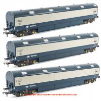 9623 Heljan Newton Chambers Car Transporter Pack - BR Blue and Grey - E96290 E96297 E96298